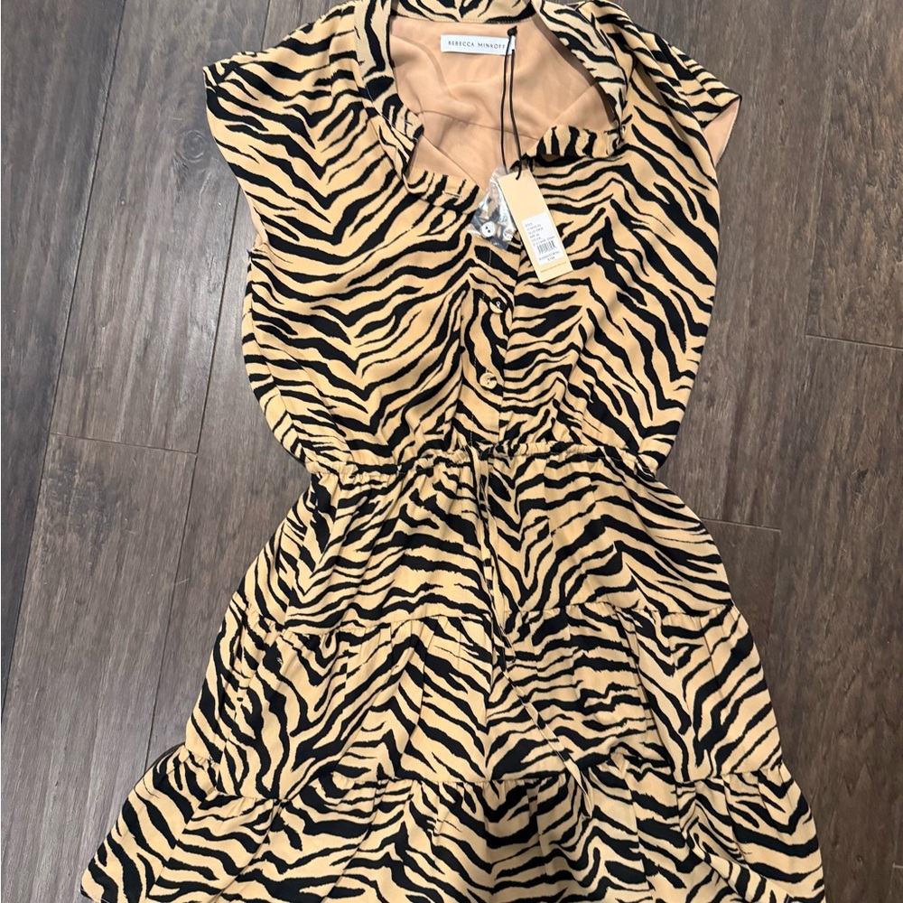Rebecca Minkoff Zebra Print Sleeveless Dress